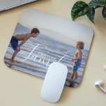 Simple Modern Photo Template Custom Family Name Mouse Mat<br><div class="desc">Simple Modern Photo Template Custom Family Name Mouse Pad features your favorite photo with your personalized family name. Makes a fantastic gift for Christmas,  birthday,  anniversary,  Mother's Day,  Father's Day,  Grandparents Day and more. Personalize by editing the text in the text box provided. Designed by ©Evco Studio www.zazzle.com/store/evcostudio</div>