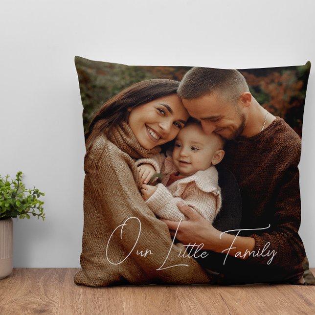 Simple modern photo  throw pillow (Creator Uploaded)