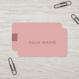 Simple Modern Pink Business Card
