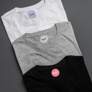 Simple Modern Pink Purple Poppy Grey White Circle