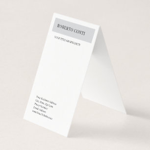Simple Modern Plain Minimalist Business Card