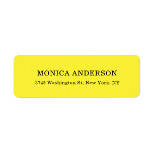 Simple Modern Plain Professional Yellow