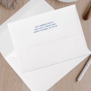 Simple Modern Plain Return Address Mailing Envelope