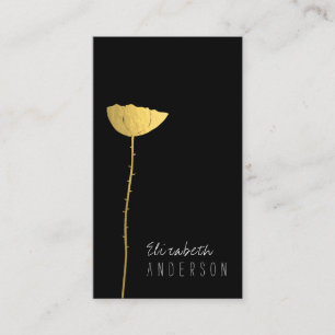 Simple & Modern Poppy Business Card