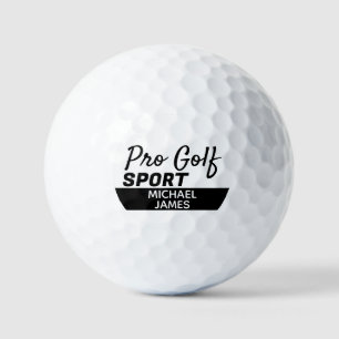 Simple & Modern, Pro Golf Sport, Personalized Balls