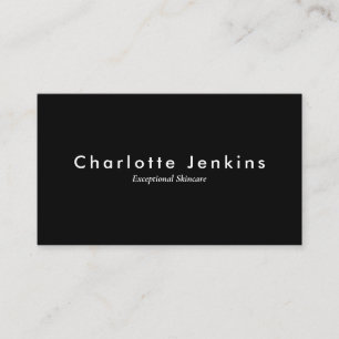 Simple Modern Professional Black White Business Card
