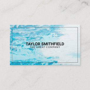 Simple Modern Professional Blue Ocean Business Card