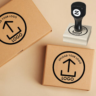 Simple Modern Professional Business Logo Rubber Stamp