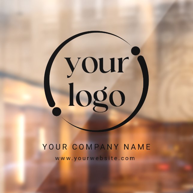 Simple Modern Professional Business Logo Window Cling (Sheet 2)