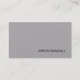 Simple MOdern Professional Grey Grey Business Card