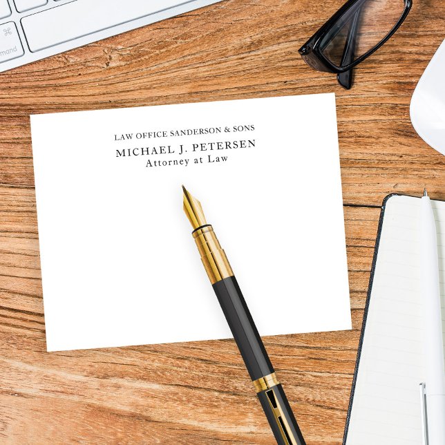 Simple modern professional mens personalised card (Creator Uploaded)