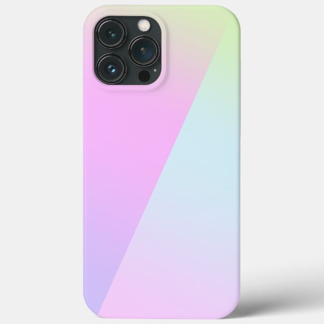 Simple Modern Rainbow colourful gradient Watercolo Case-Mate iPhone Case (Back)