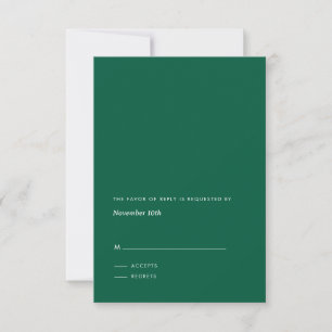 Simple Modern Response Card