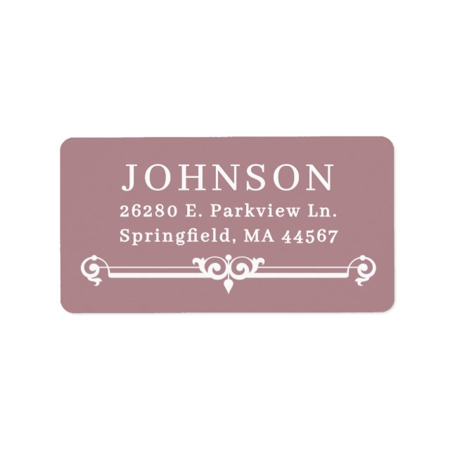 Simple Modern Return Address Labels (Front)
