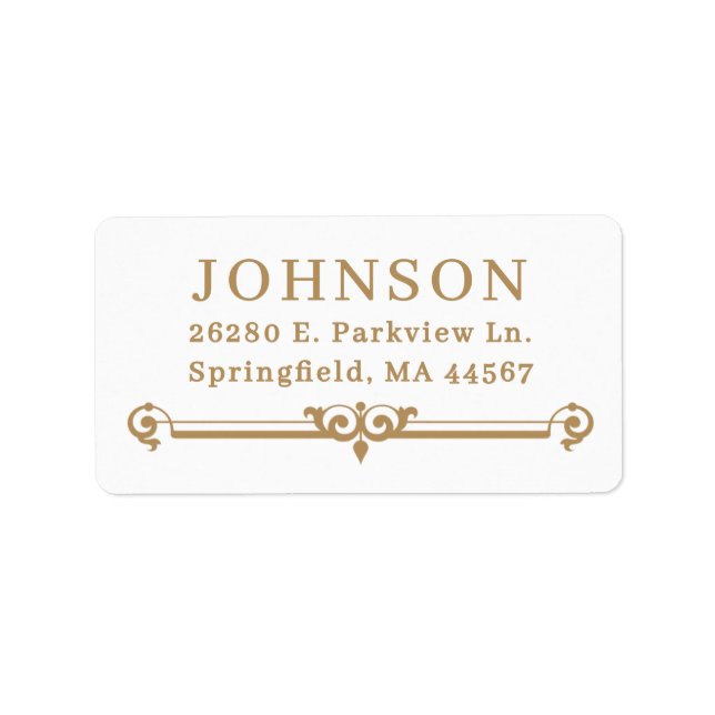 Simple Modern Return Address Labels (Front)