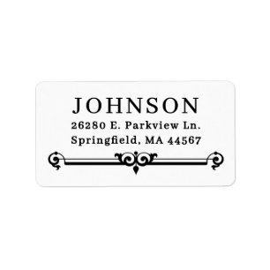 Simple Modern Return Address Labels