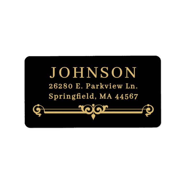 Simple Modern Return Address Labels (Front)