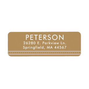 Simple Modern Return Address Labels