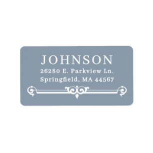 Simple Modern Return Address Labels