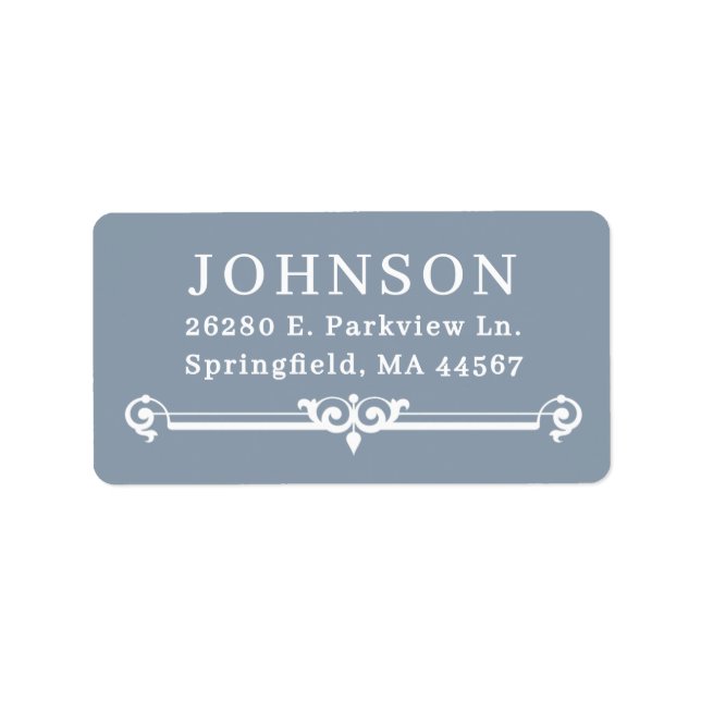 Simple Modern Return Address Labels (Front)