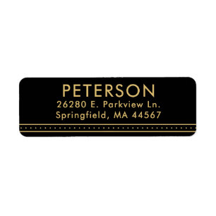 Simple Modern Return Address Labels