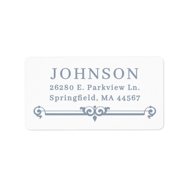 Simple Modern Return Address Labels (Front)