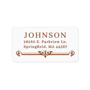 Simple Modern Return Address Labels