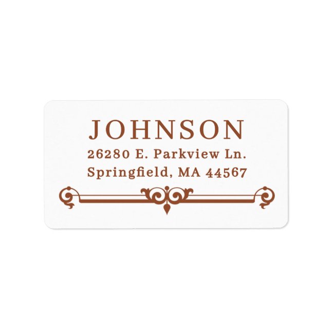 Simple Modern Return Address Labels (Front)