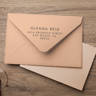 Simple Modern Return Address Minimalist Self-inking Stamp