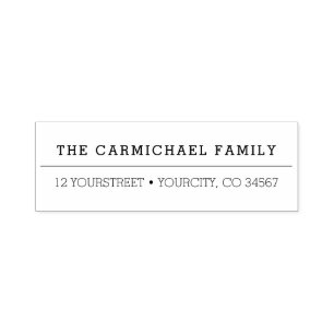 Simple Modern Return Address Self-Inking Stamp