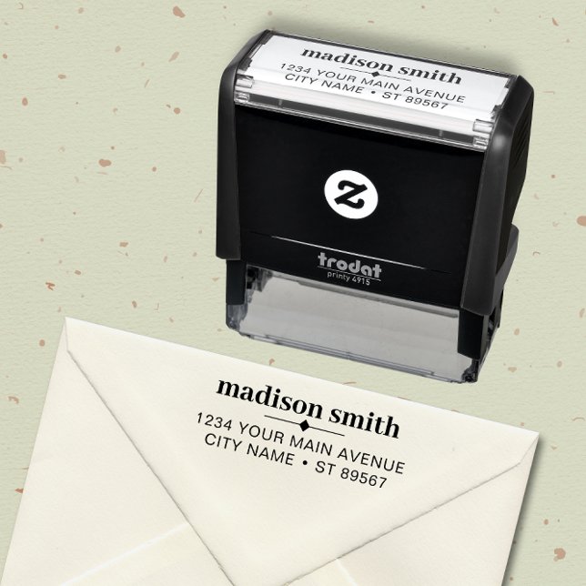 Simple Modern Return Address Self-inking Stamp (Creator Uploaded)
