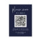 Simple Modern RSVP with QR Code | Navy Blue