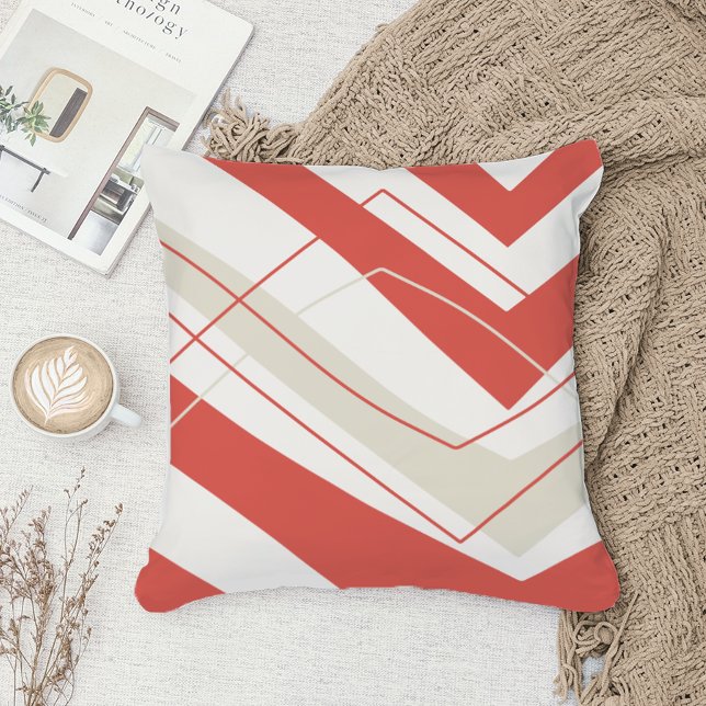 Simple Modern Salmon Throw Pillow (Creator Uploaded)