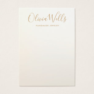 Simple Modern Satin Gold Earring Display Card