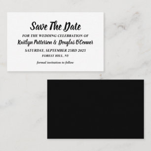 Simple & Modern, Save The Date Card