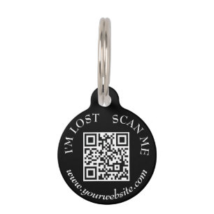 Simple Modern Scan me if Lost Dog Cat Scannable  Pet Tag