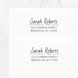 Simple Modern Script 03. Custom Return Address