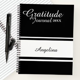 Simple Modern Script Calligraphy Gratitude Journal