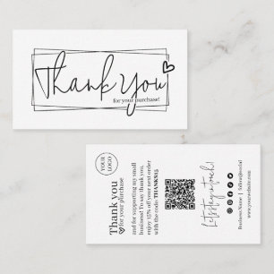 Simple Modern Script, Thank You Candle Business Card