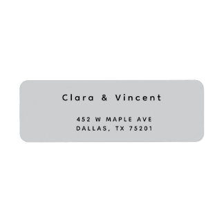 Simple Modern Sea Foam Return Address