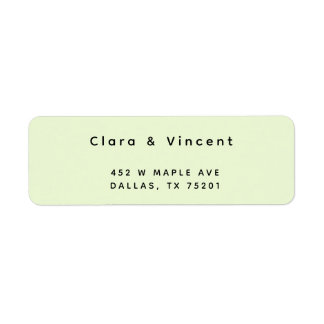 Simple Modern Sea Foam Return Address
