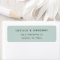Simple Modern Sea Foam Return Address Label