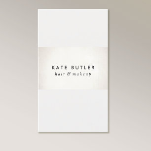 Simple Modern Soft Silver Business Card