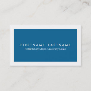 Simple Modern Student Business Cards