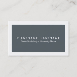 Simple Modern Student Business Cards