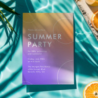 Simple Modern Summer Cocktail Party (Purple)