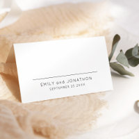 Simple Modern Text Only Names Wedding Date
