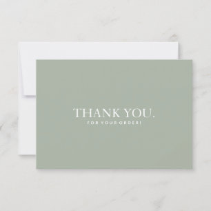 Simple Modern Thank You Business Card Design