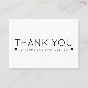 Simple Modern Thank you Business Cards