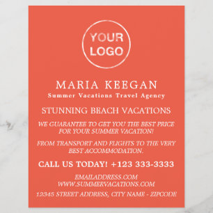 Simple & Modern Travel Agency Advertising Flyer